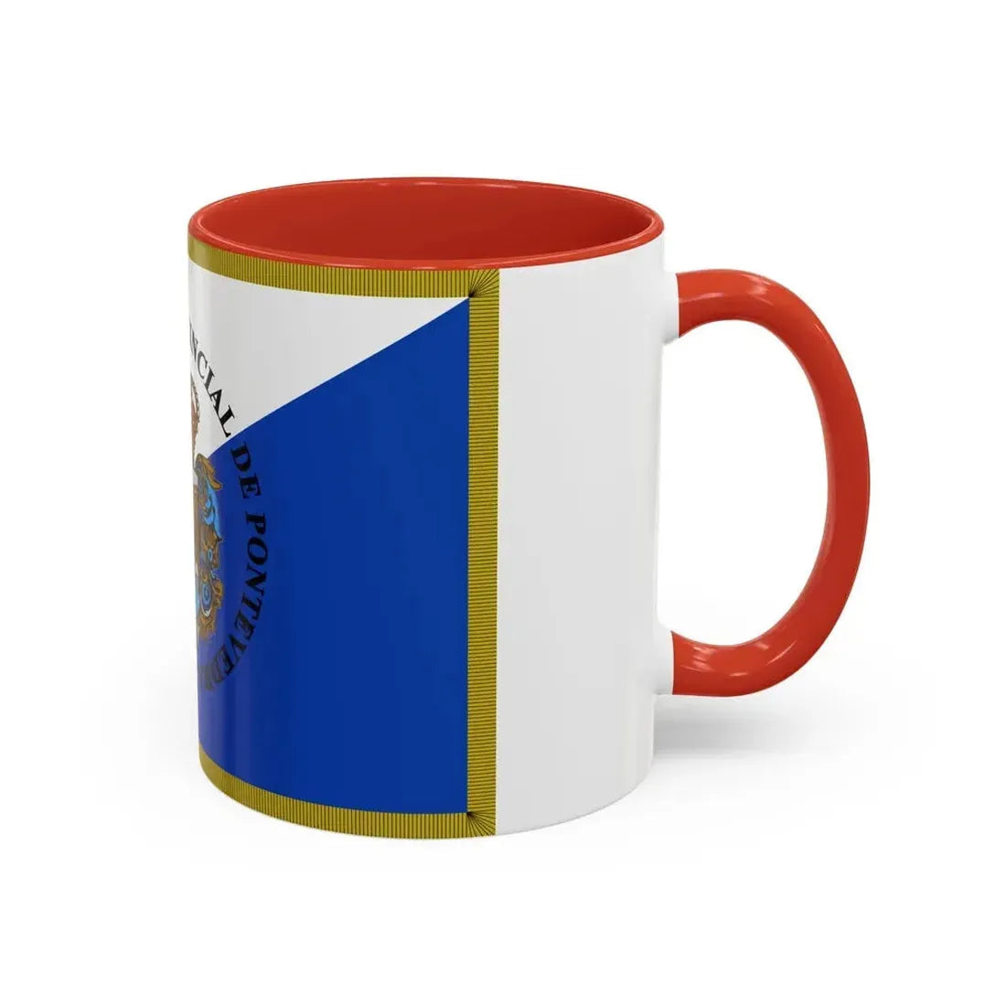Flag of Pontevedra Spain - Accent Coffee Mug - Go Mug Yourself