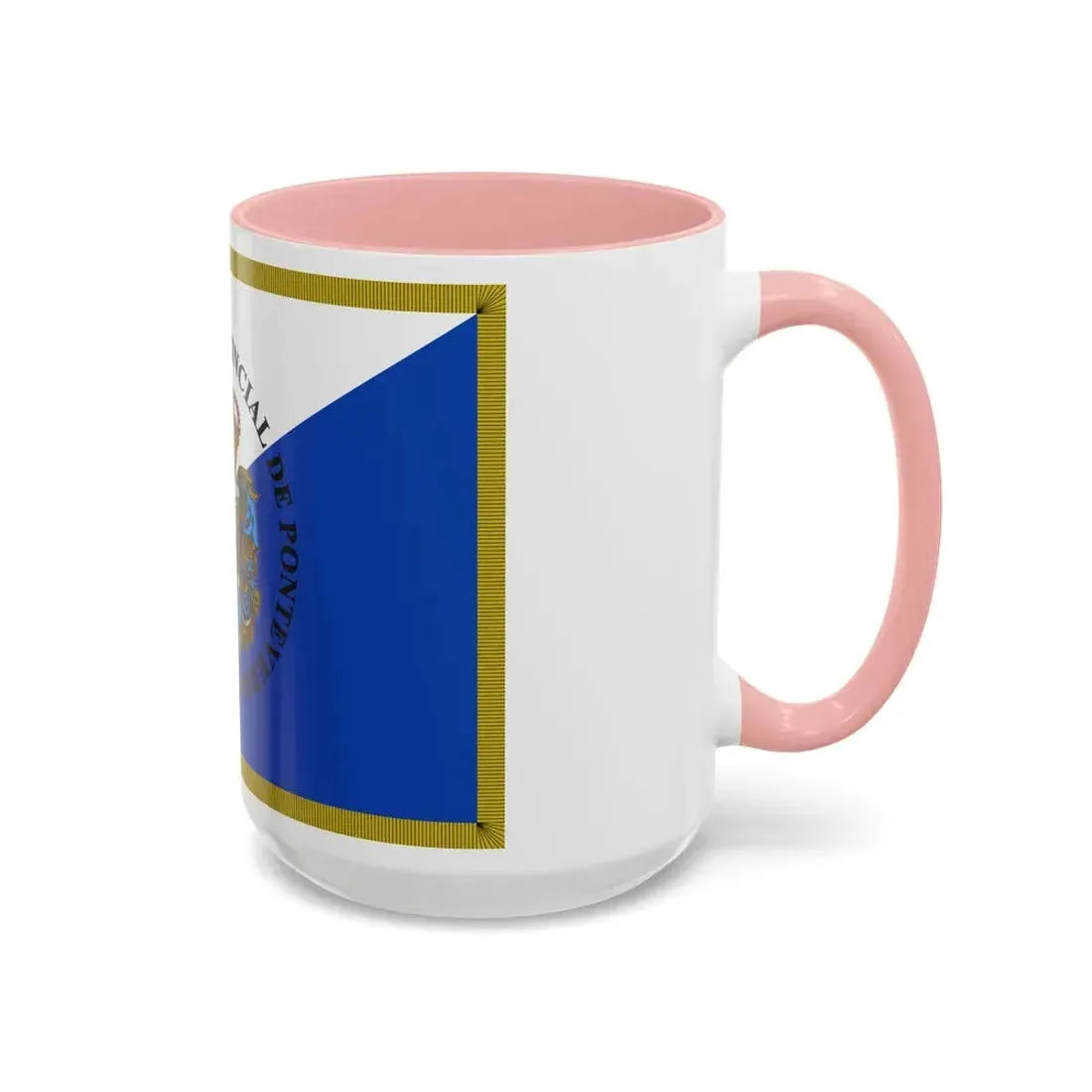Flag of Pontevedra Spain - Accent Coffee Mug - Go Mug Yourself