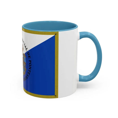 Flag of Pontevedra Spain - Accent Coffee Mug - Go Mug Yourself