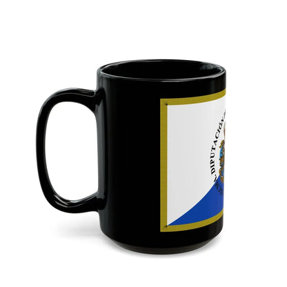 Flag of Pontevedra Spain - Black Coffee Mug-Go Mug Yourself