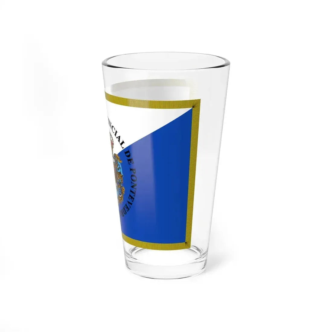 Flag of Pontevedra Spain - Pint Glass 16oz - Go Mug Yourself
