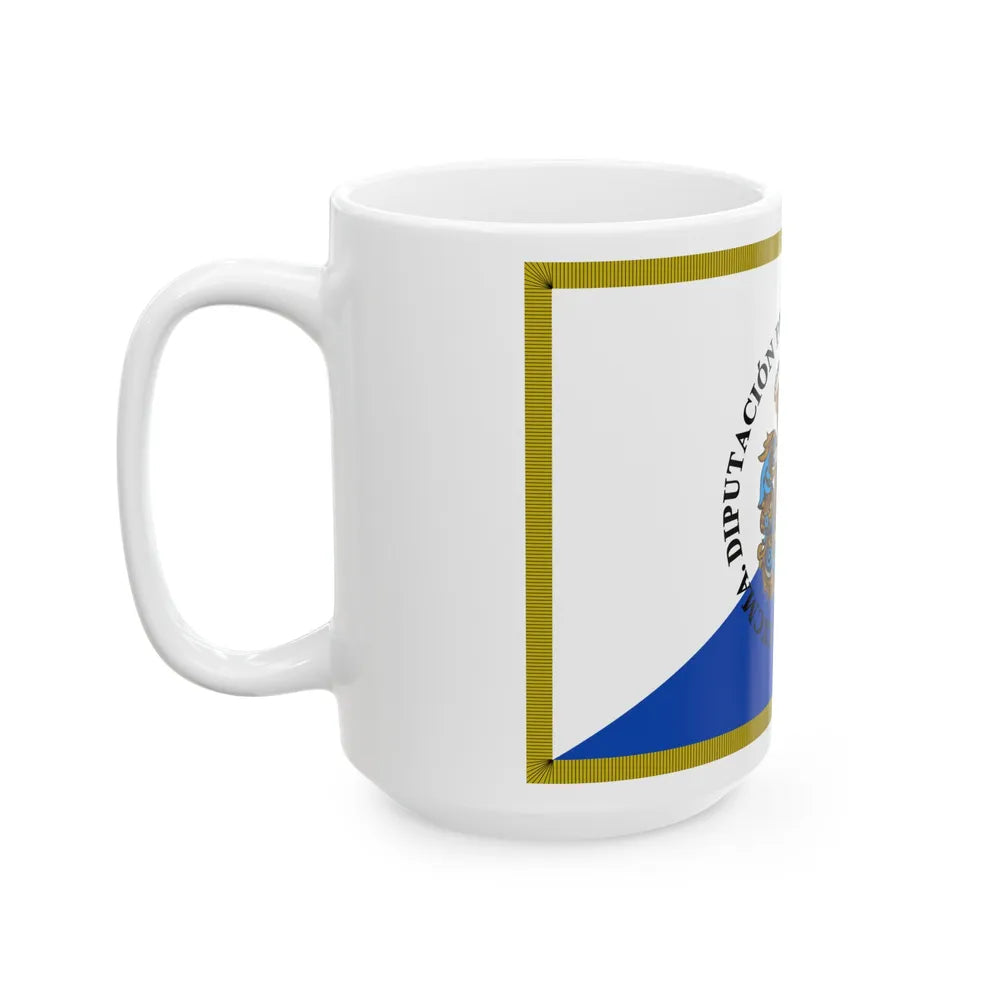 Flag of Pontevedra Spain - White Coffee Mug-Go Mug Yourself