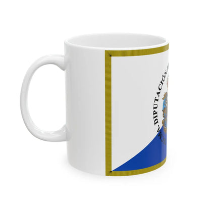 Flag of Pontevedra Spain - White Coffee Mug-Go Mug Yourself