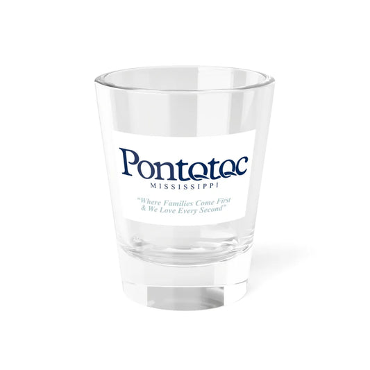 Flag of Pontotoc City and County Mississippi (United States) Shot Glass 1.5oz 1.5oz - Go Mug Yourself