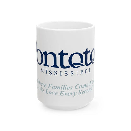 Flag of Pontotoc City and County Mississippi (United States) White Coffee Mug 15oz - Go Mug Yourself