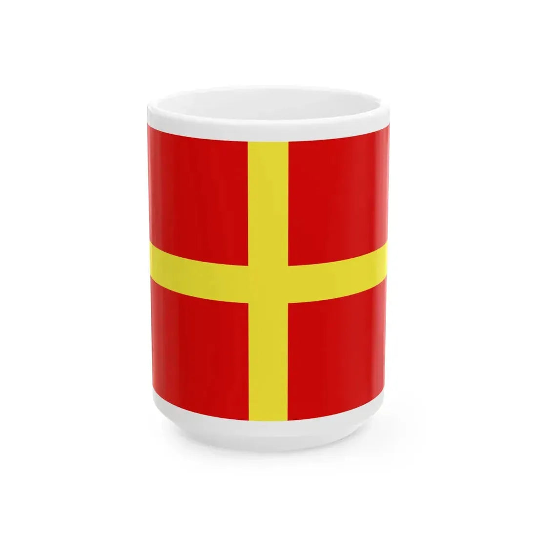 Flag of Pontrieux (Belgium) White Coffee Mug 15oz - Go Mug Yourself