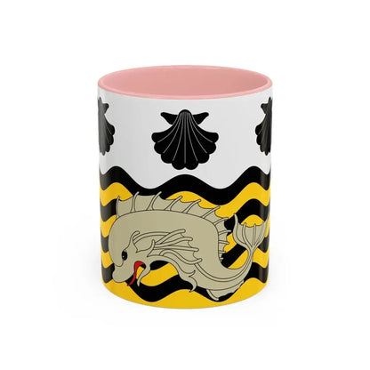 Flag of Poole UK - Accent Coffee Mug 11oz Pink - Go Mug Yourself