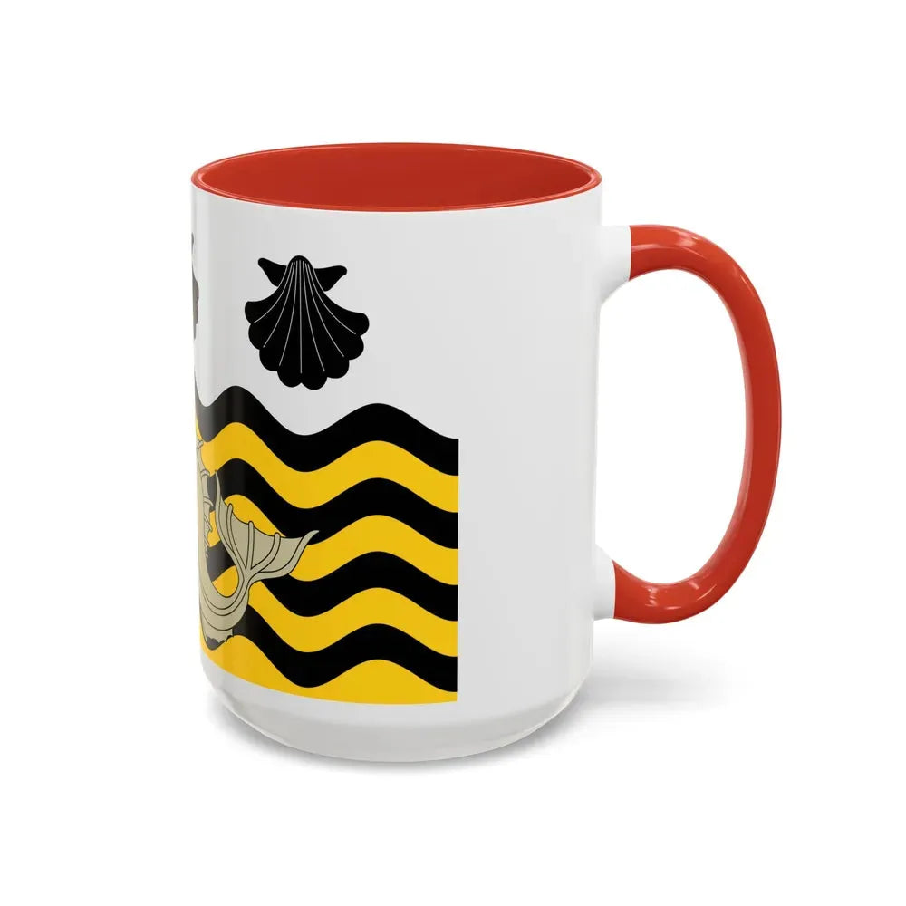 Flag of Poole UK - Accent Coffee Mug - Go Mug Yourself