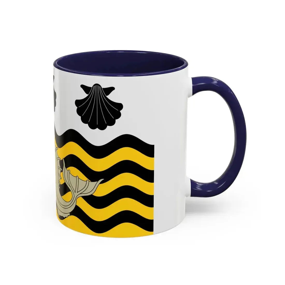 Flag of Poole UK - Accent Coffee Mug - Go Mug Yourself