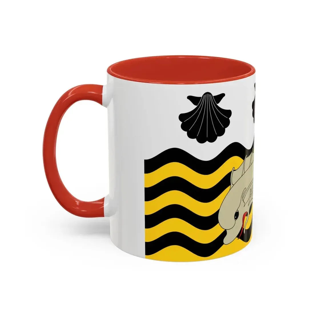 Flag of Poole UK - Accent Coffee Mug - Go Mug Yourself