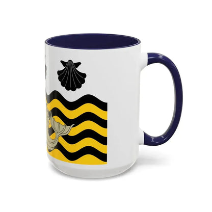 Flag of Poole UK - Accent Coffee Mug - Go Mug Yourself