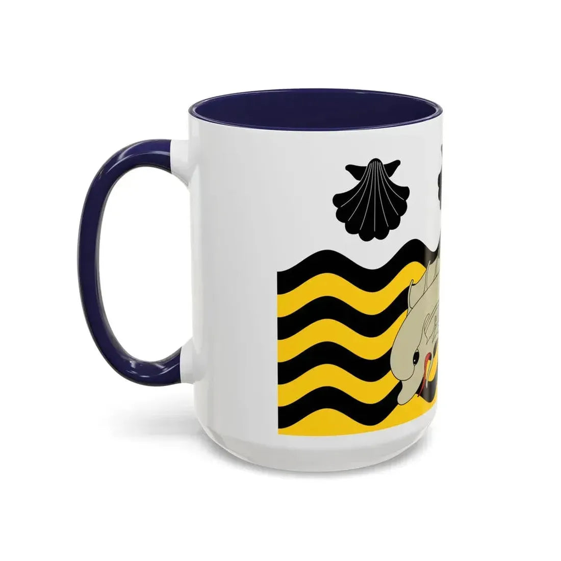 Flag of Poole UK - Accent Coffee Mug - Go Mug Yourself