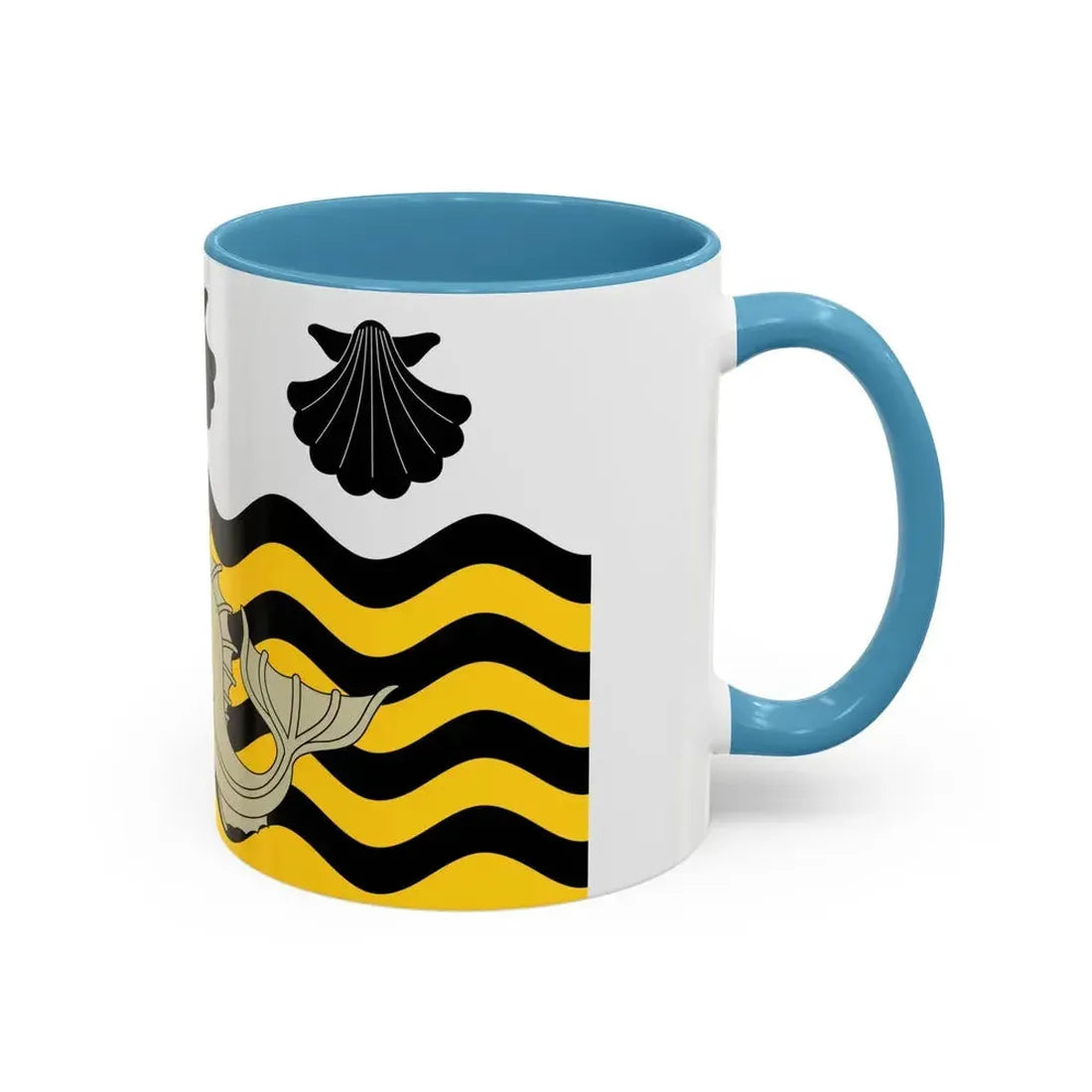 Flag of Poole UK - Accent Coffee Mug - Go Mug Yourself
