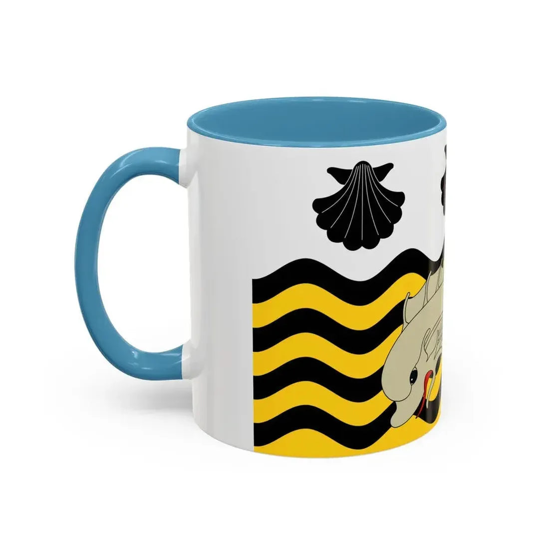 Flag of Poole UK - Accent Coffee Mug - Go Mug Yourself