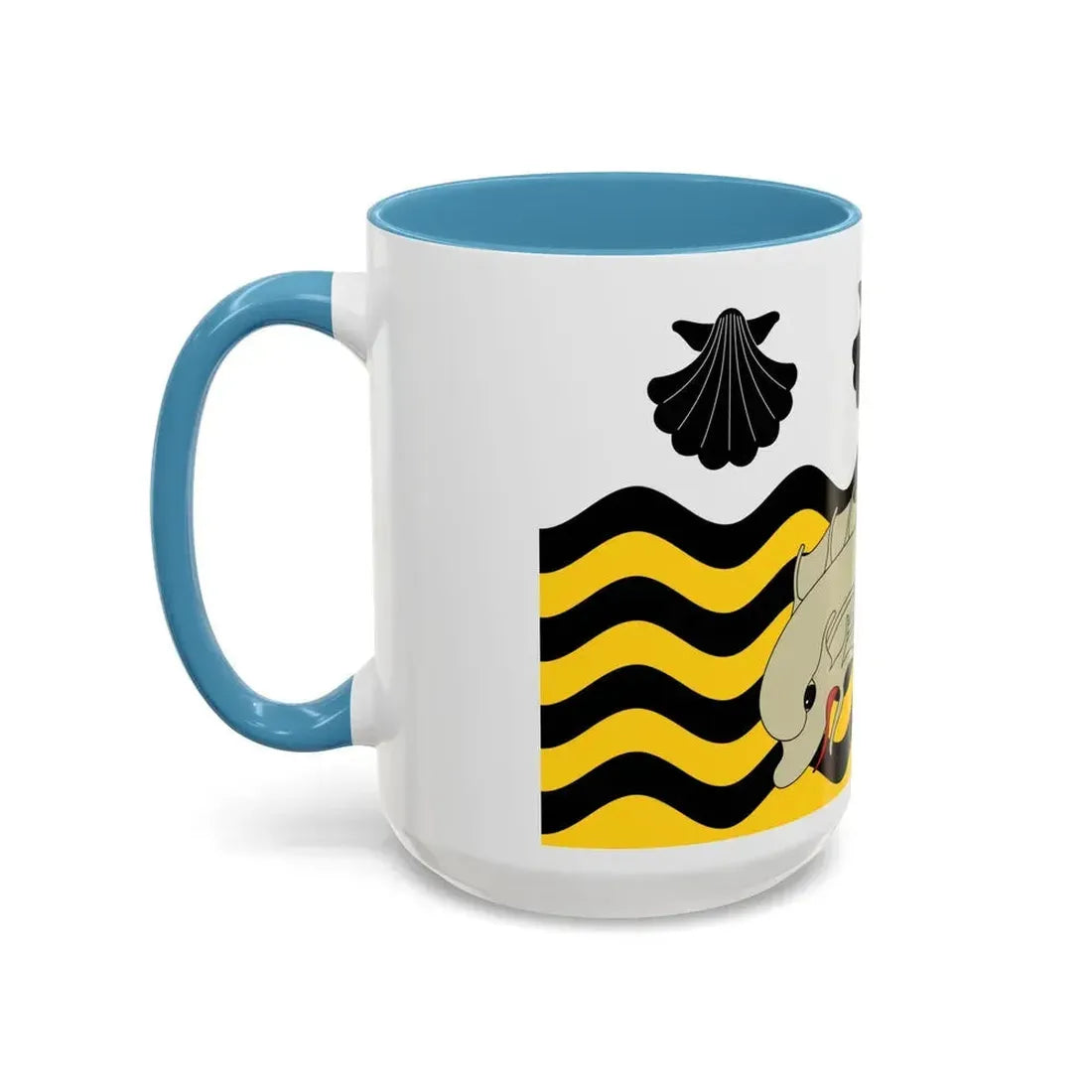 Flag of Poole UK - Accent Coffee Mug - Go Mug Yourself