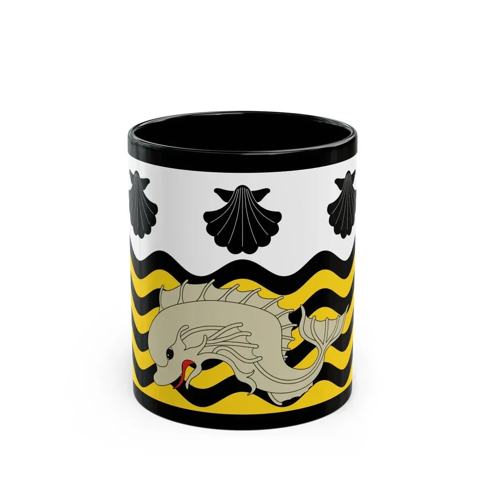Flag of Poole UK - Black Coffee Mug 11oz - Go Mug Yourself