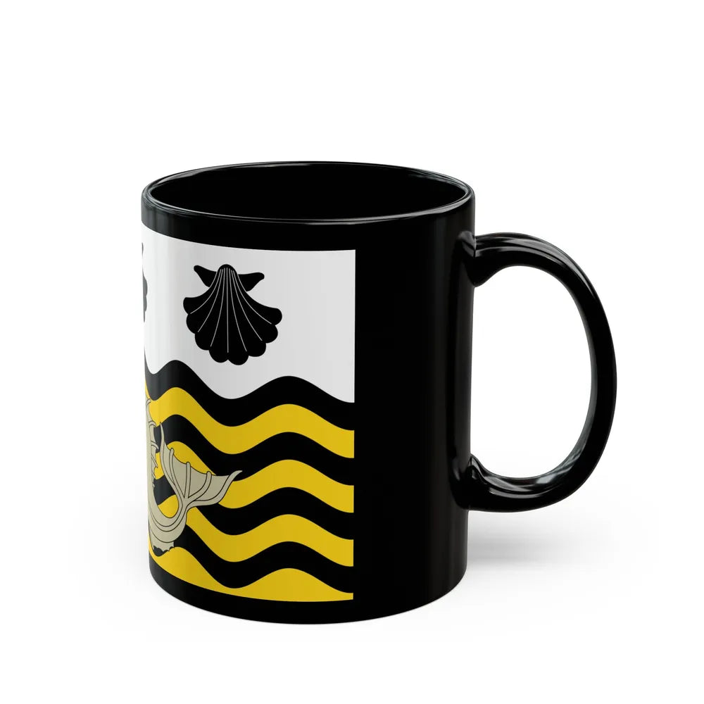 Flag of Poole UK - Black Coffee Mug-Go Mug Yourself