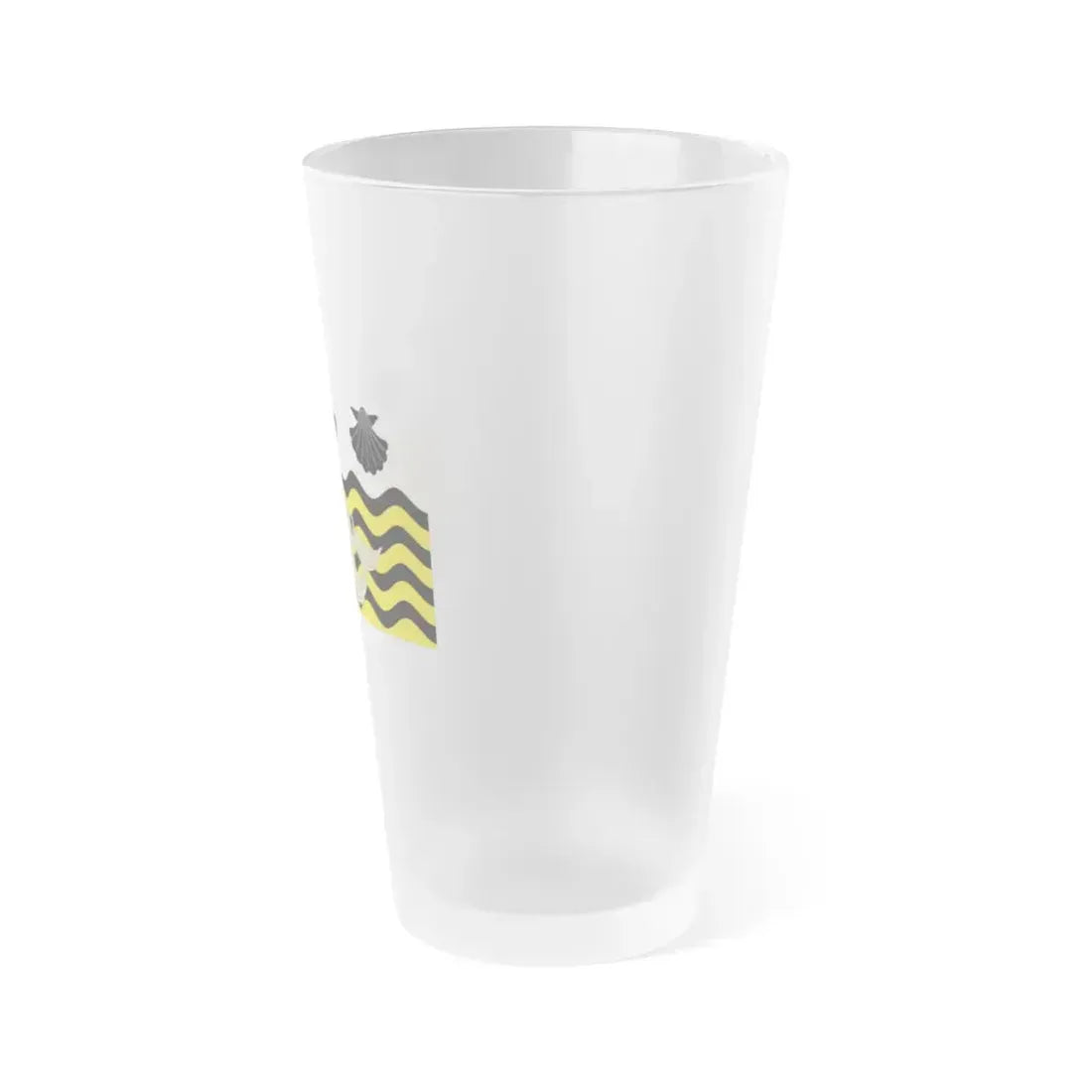 Flag of Poole UK - Frosted Pint Glass 16oz - Go Mug Yourself