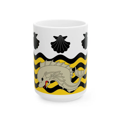 Flag of Poole UK - White Coffee Mug-15oz-Go Mug Yourself