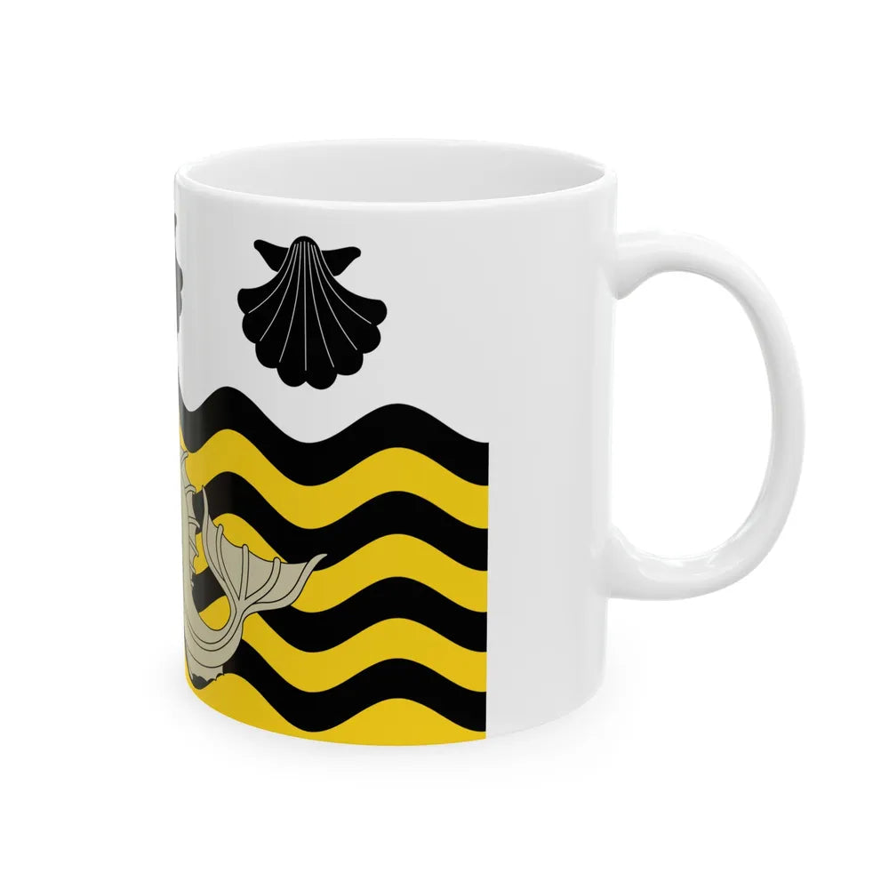 Flag of Poole UK - White Coffee Mug-Go Mug Yourself