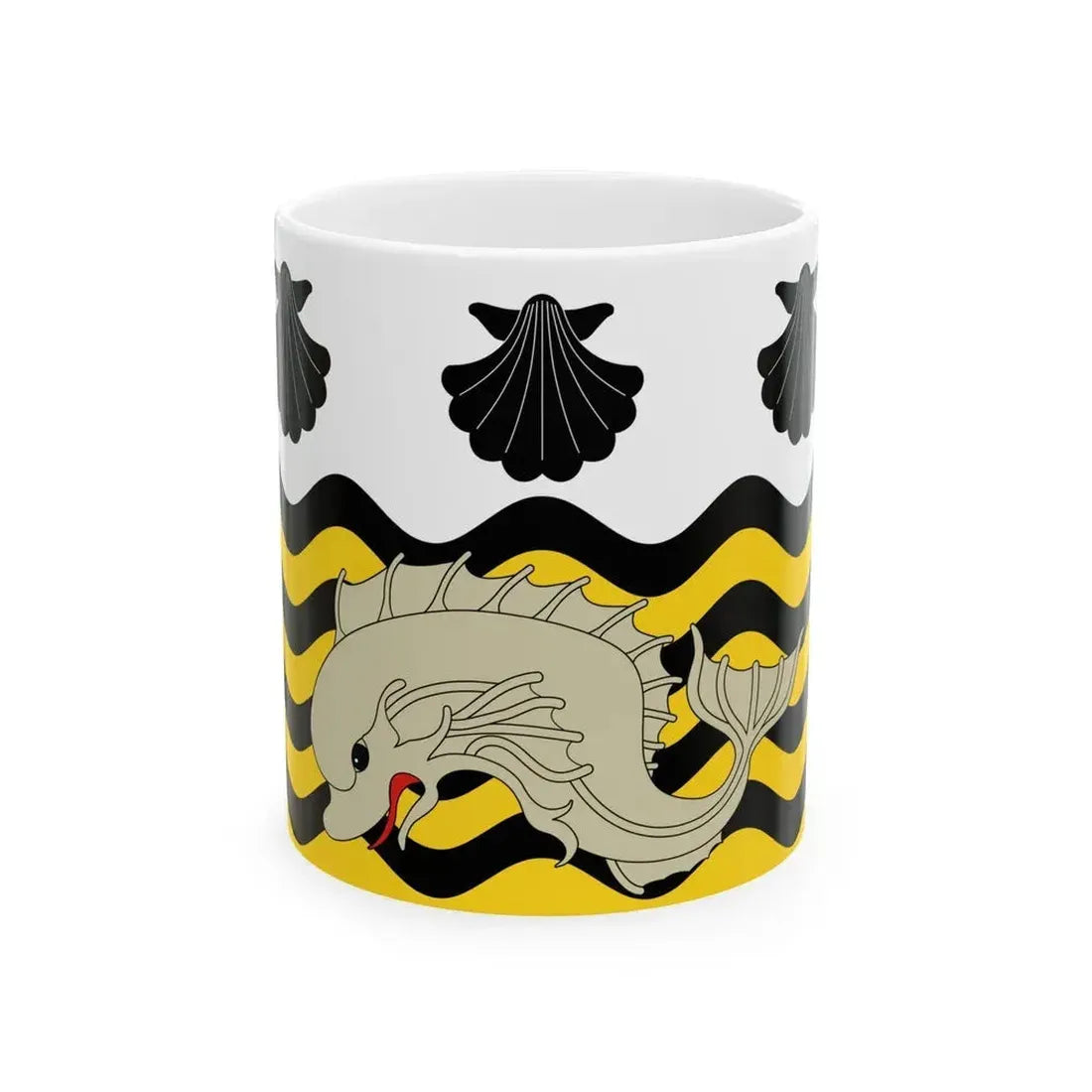 Flag of Poole UK - White Coffee Mug - Go Mug Yourself