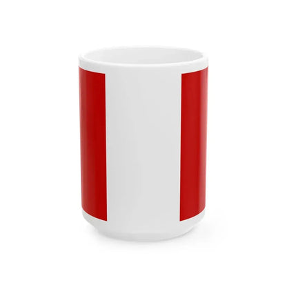 Flag of Pordenone (Italy) White Coffee Mug 15oz - Go Mug Yourself