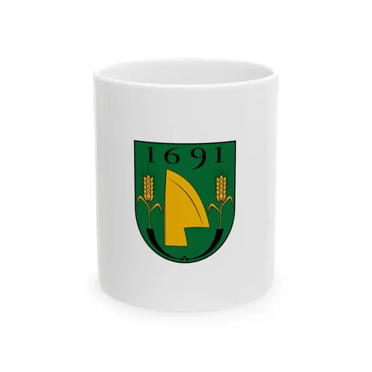 Flag of Pornoapati (Hungary) White Coffee Mug 11oz - Go Mug Yourself