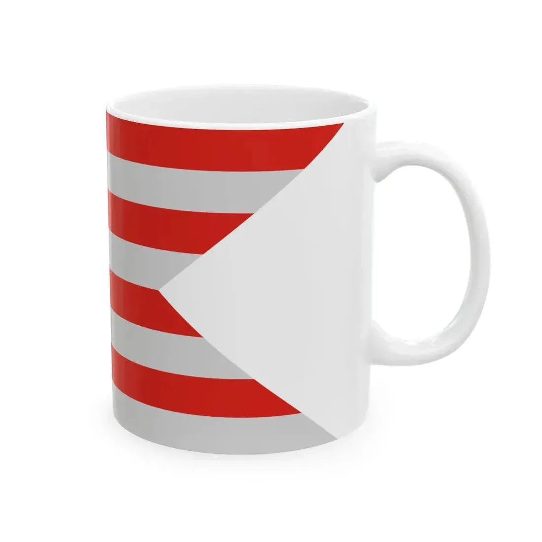 Flag of Porszombat (Hungary) White Coffee Mug - Go Mug Yourself