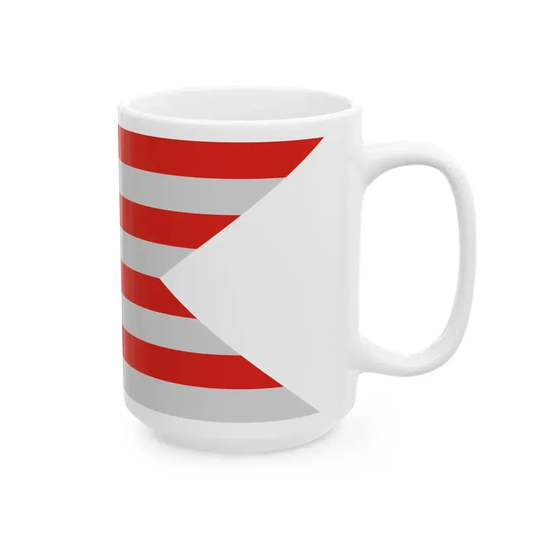 Flag of Porszombat (Hungary) White Coffee Mug - Go Mug Yourself