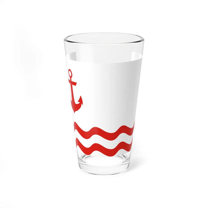 Flag of Port Clinton Ohio (United States) Pint Glass 16oz 16oz - Go Mug Yourself