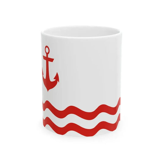 Flag of Port Clinton Ohio (United States) White Coffee Mug 11oz - Go Mug Yourself