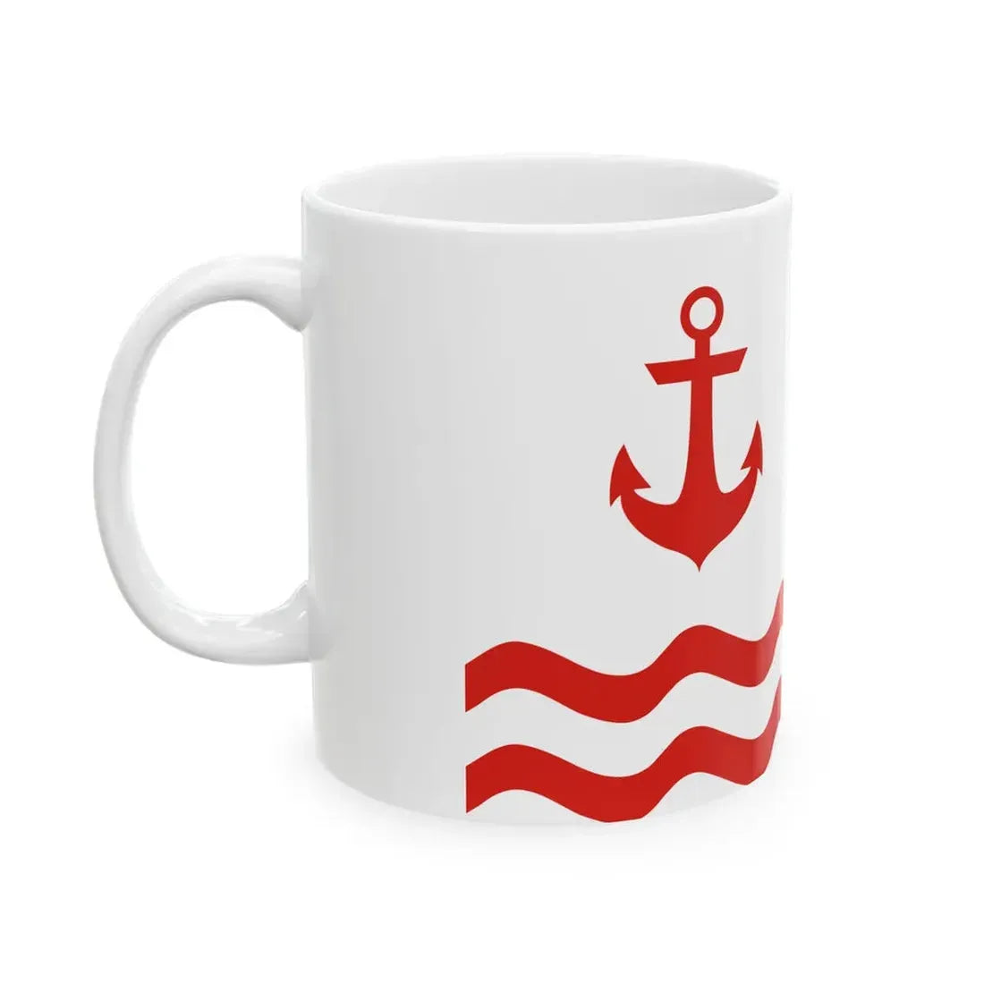 Flag of Port Clinton Ohio (United States) White Coffee Mug - Go Mug Yourself