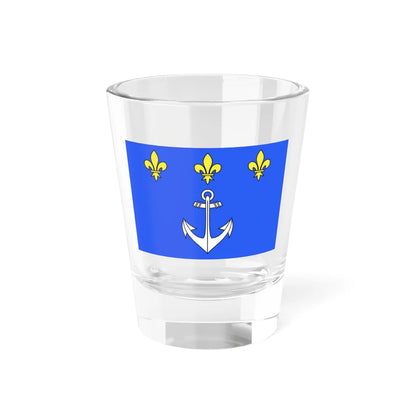 Flag of Port-Louis (France) Shot Glass 1.5oz 1.5oz - Go Mug Yourself