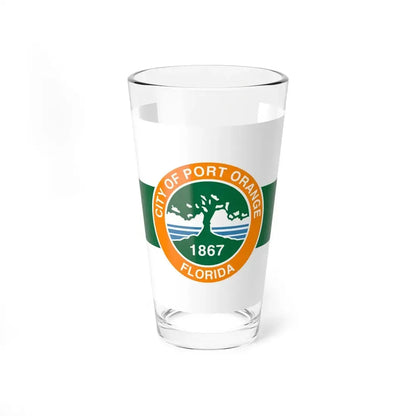 Flag of Port Orange Florida (United States) Pint Glass 16oz 16oz - Go Mug Yourself
