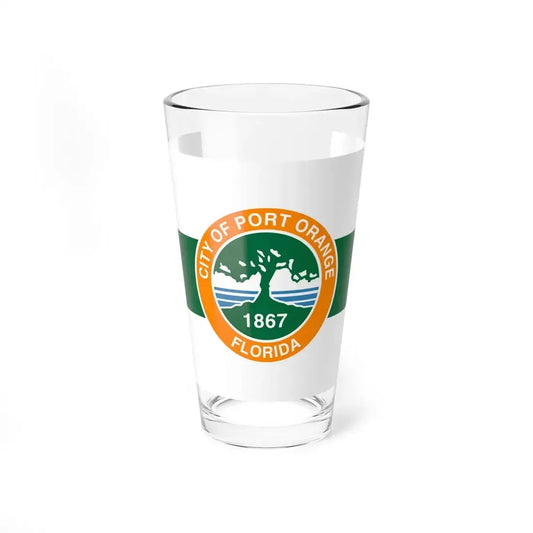Flag of Port Orange Florida (United States) Pint Glass 16oz 16oz - Go Mug Yourself
