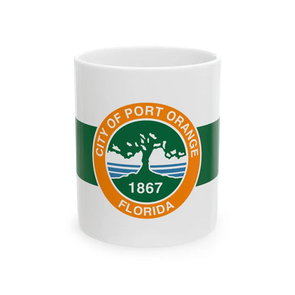 Flag of Port Orange Florida (United States) White Coffee Mug 11oz - Go Mug Yourself