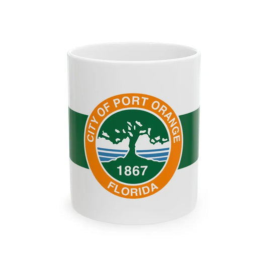 Flag of Port Orange Florida (United States) White Coffee Mug 11oz - Go Mug Yourself