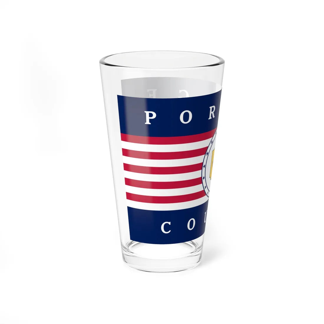 Flag of Portage County Ohio (United States) Pint Glass 16oz - Go Mug Yourself