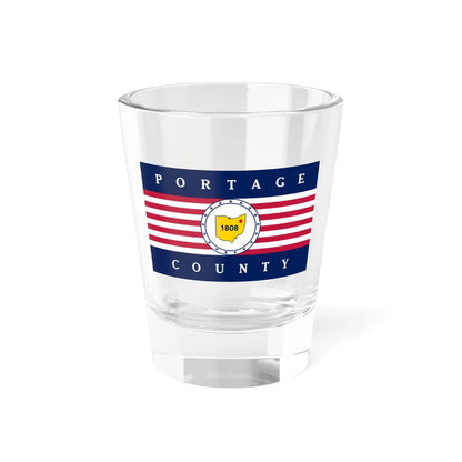 Flag of Portage County Ohio (United States) Shot Glass 1.5oz 1.5oz - Go Mug Yourself