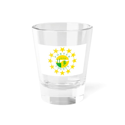 Flag of Porter County Indiana (India) Shot Glass 1.5oz 1.5oz - Go Mug Yourself