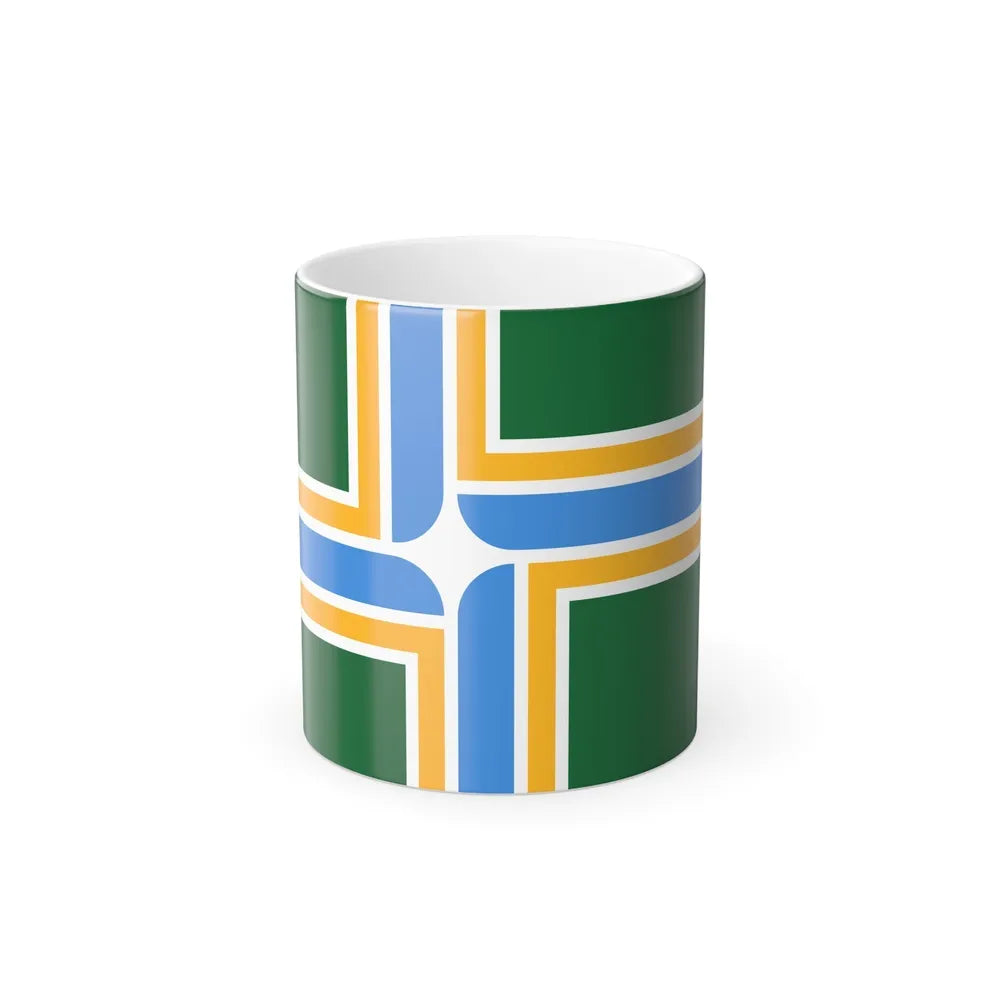 Flag of Portland, Oregon - Color Changing Coffee Mug-11oz-Go Mug Yourself