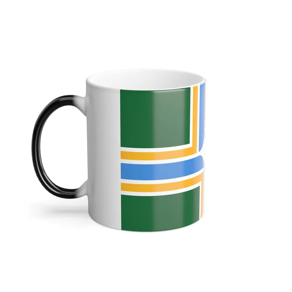 Flag of Portland, Oregon - Color Changing Coffee Mug-Go Mug Yourself