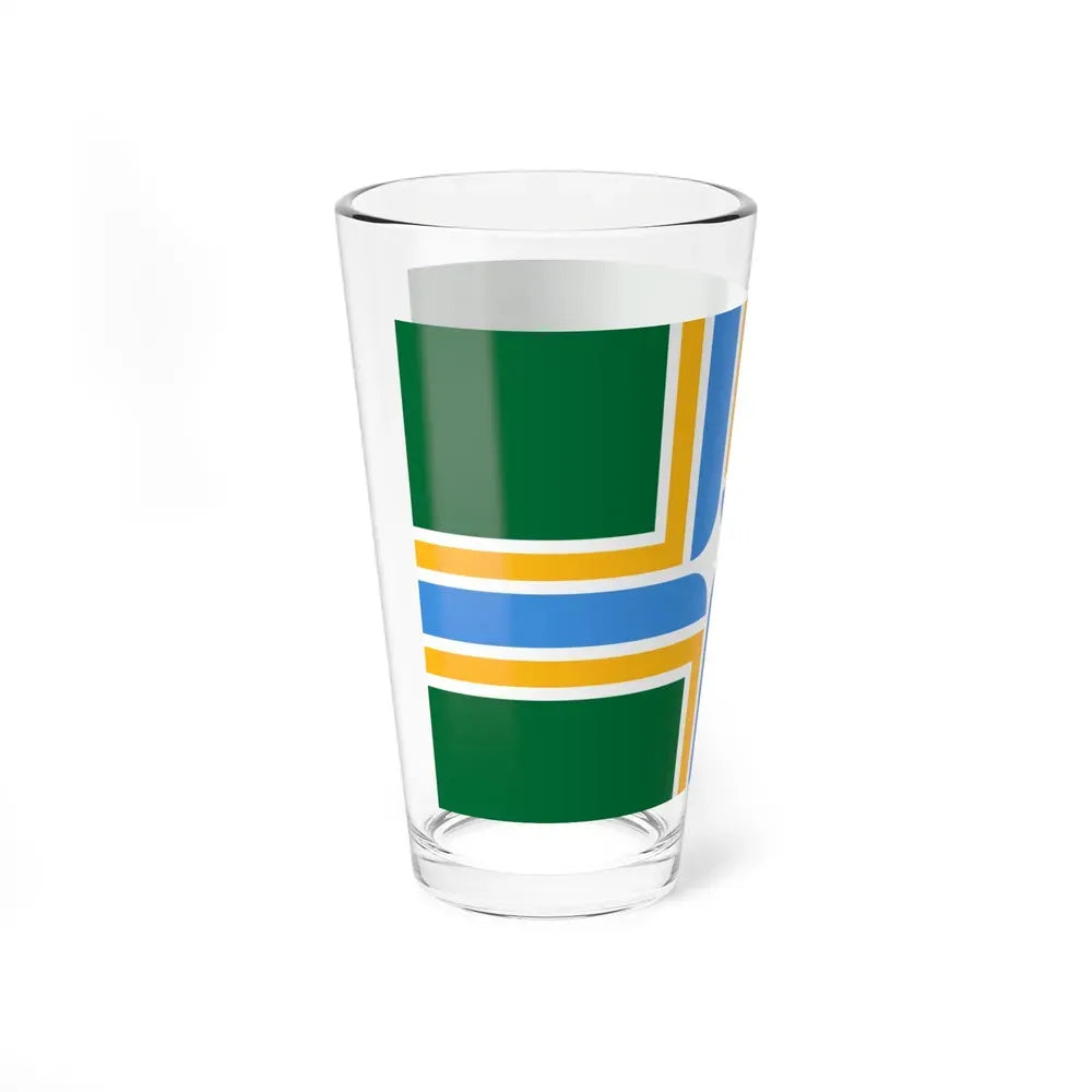 Flag of Portland, Oregon - Pint Glass 16oz - Go Mug Yourself
