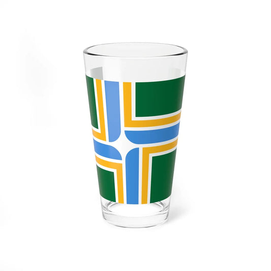 Flag of Portland Oregon (United States) Pint Glass 16oz 16oz - Go Mug Yourself