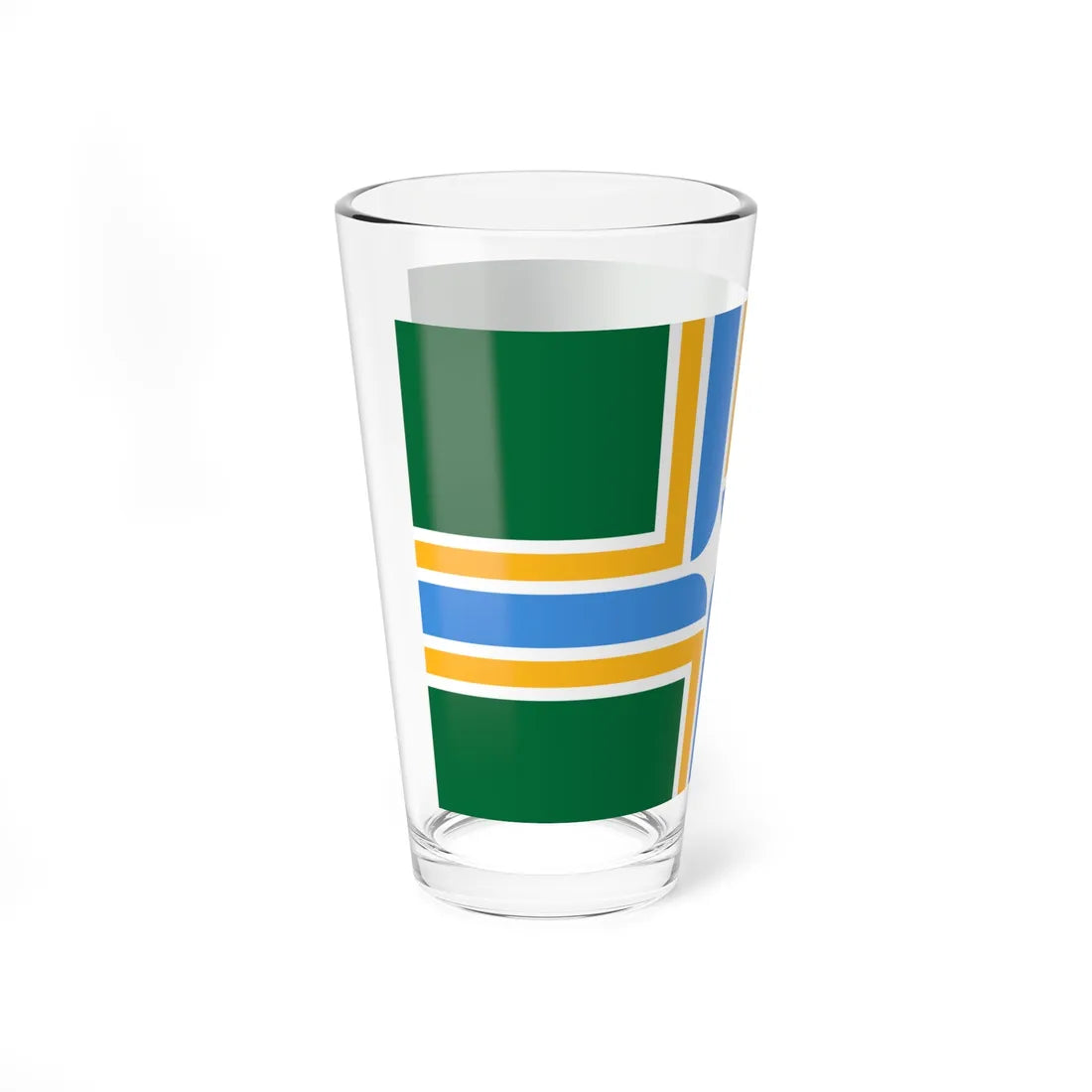 Flag of Portland Oregon (United States) Pint Glass 16oz - Go Mug Yourself