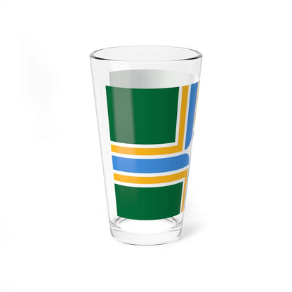 Flag of Portland Oregon (United States) Pint Glass 16oz - Go Mug Yourself