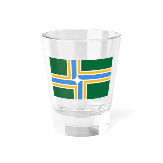 Flag of Portland Oregon (United States) Shot Glass 1.5oz 1.5oz - Go Mug Yourself