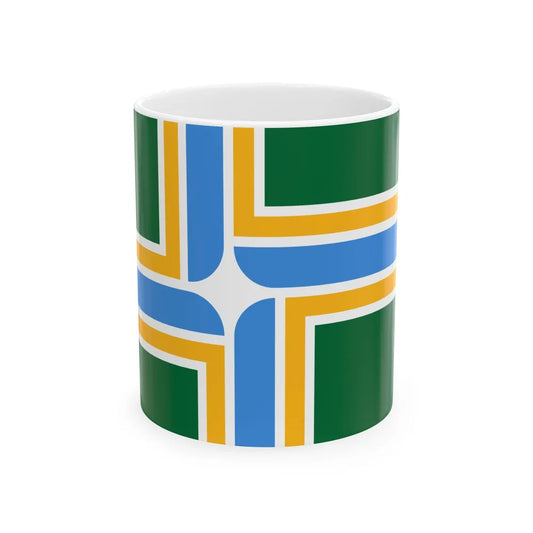 Flag of Portland Oregon (United States) White Coffee Mug 11oz - Go Mug Yourself