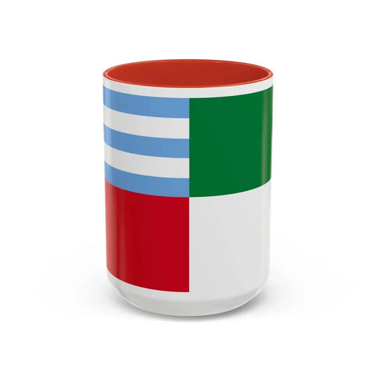 Flag of Portoviejo Ecuador - Accent Coffee Mug 15oz Red - Go Mug Yourself