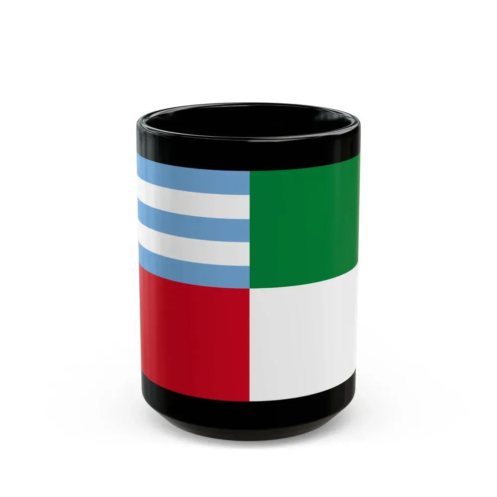 Flag of Portoviejo Ecuador - Black Coffee Mug 15oz - Go Mug Yourself